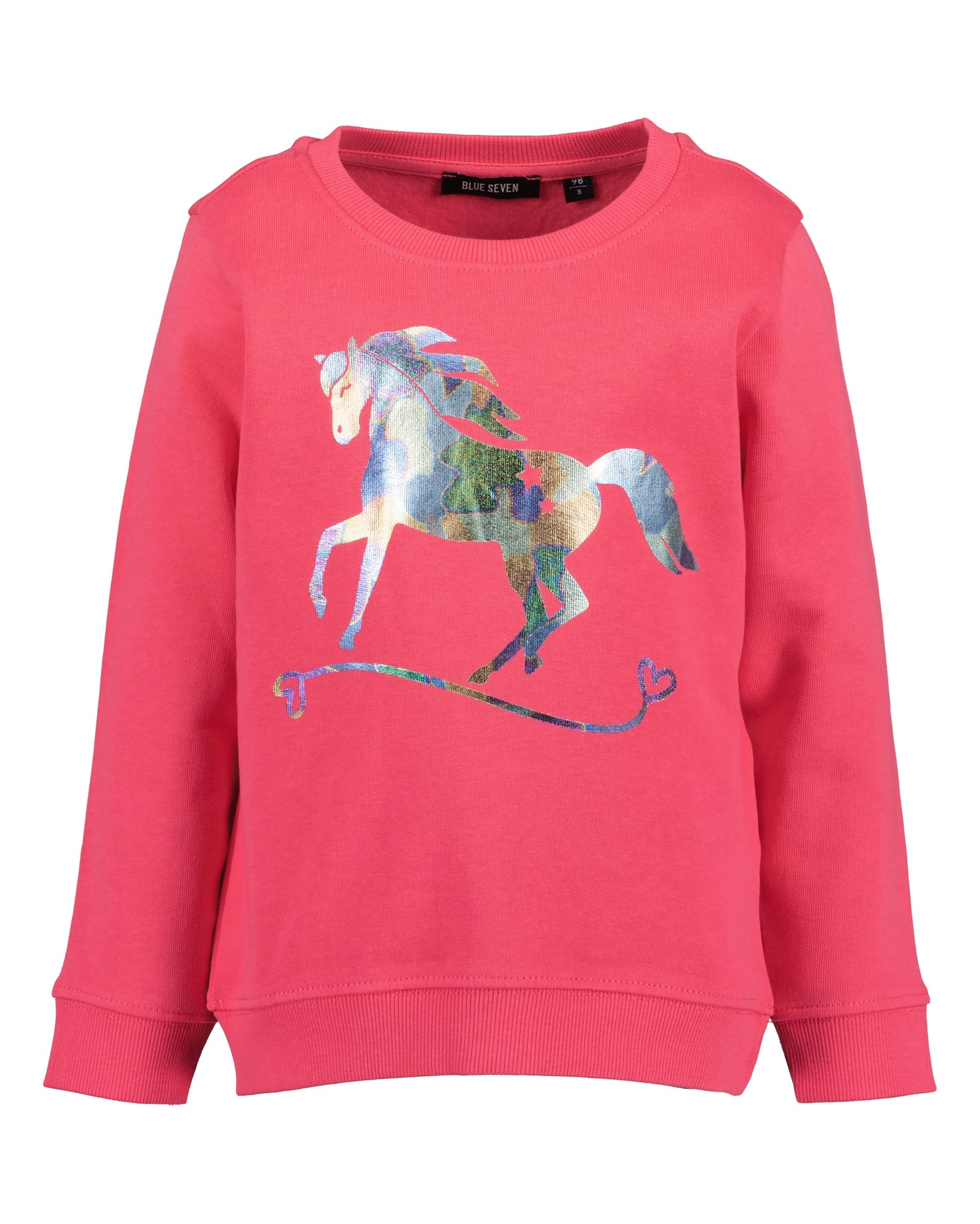 Blue Seven Sweatshirt mit Pferde Folienprint-Mokkini Kindermode