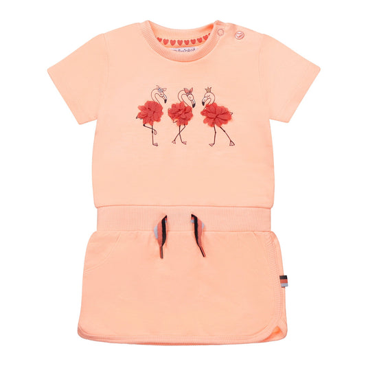 Dirkje Kleid mit Flamingo-Print-Mokkini Kindermode
