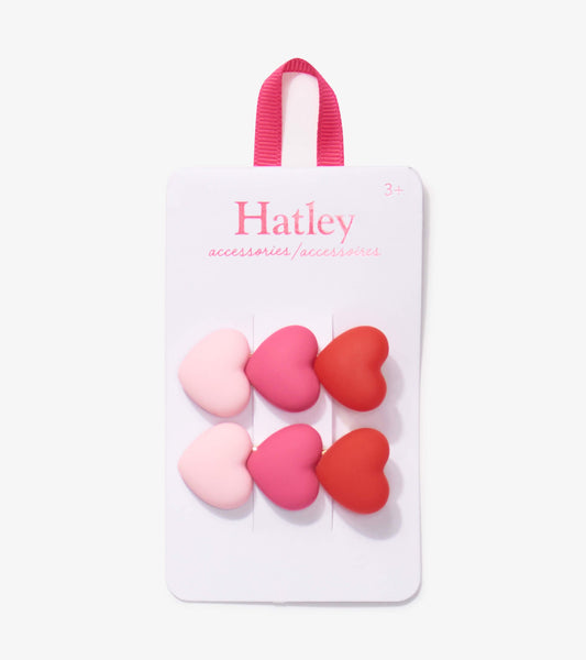 Hatley Haarclips 2-Pack mit Herzchen-Mokkini Kindermode