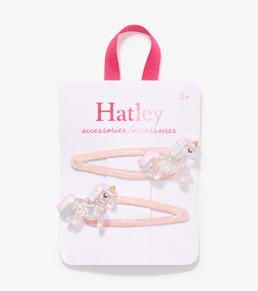 Hatley Haarspangen 2-Pack mit Einhorn-Glitzerdetails-Mokkini Kindermode
