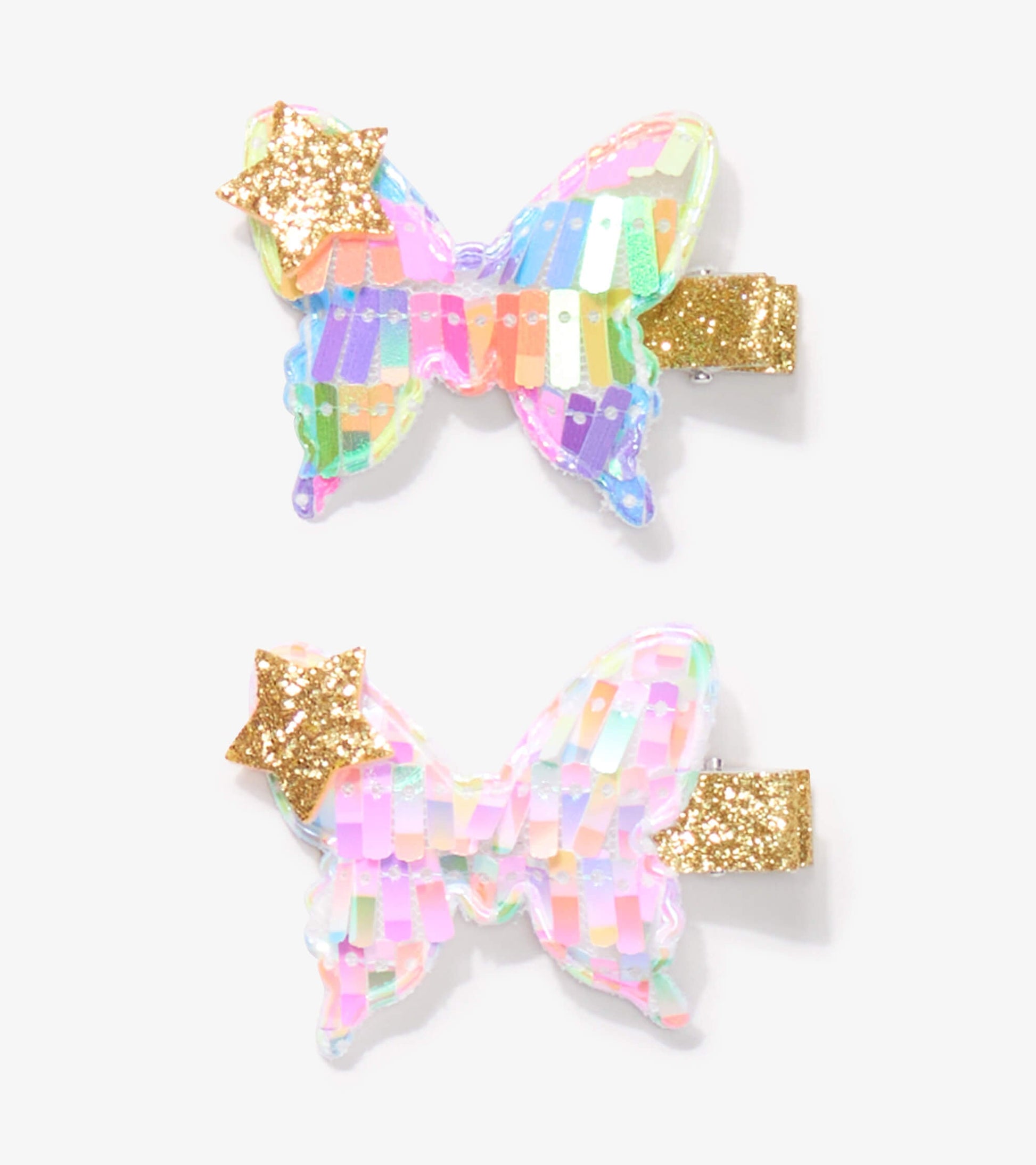 Hatley Schmetterling 2-Pack Haarclips mit goldenen Glitzerdetails-Mokkini Kindermode