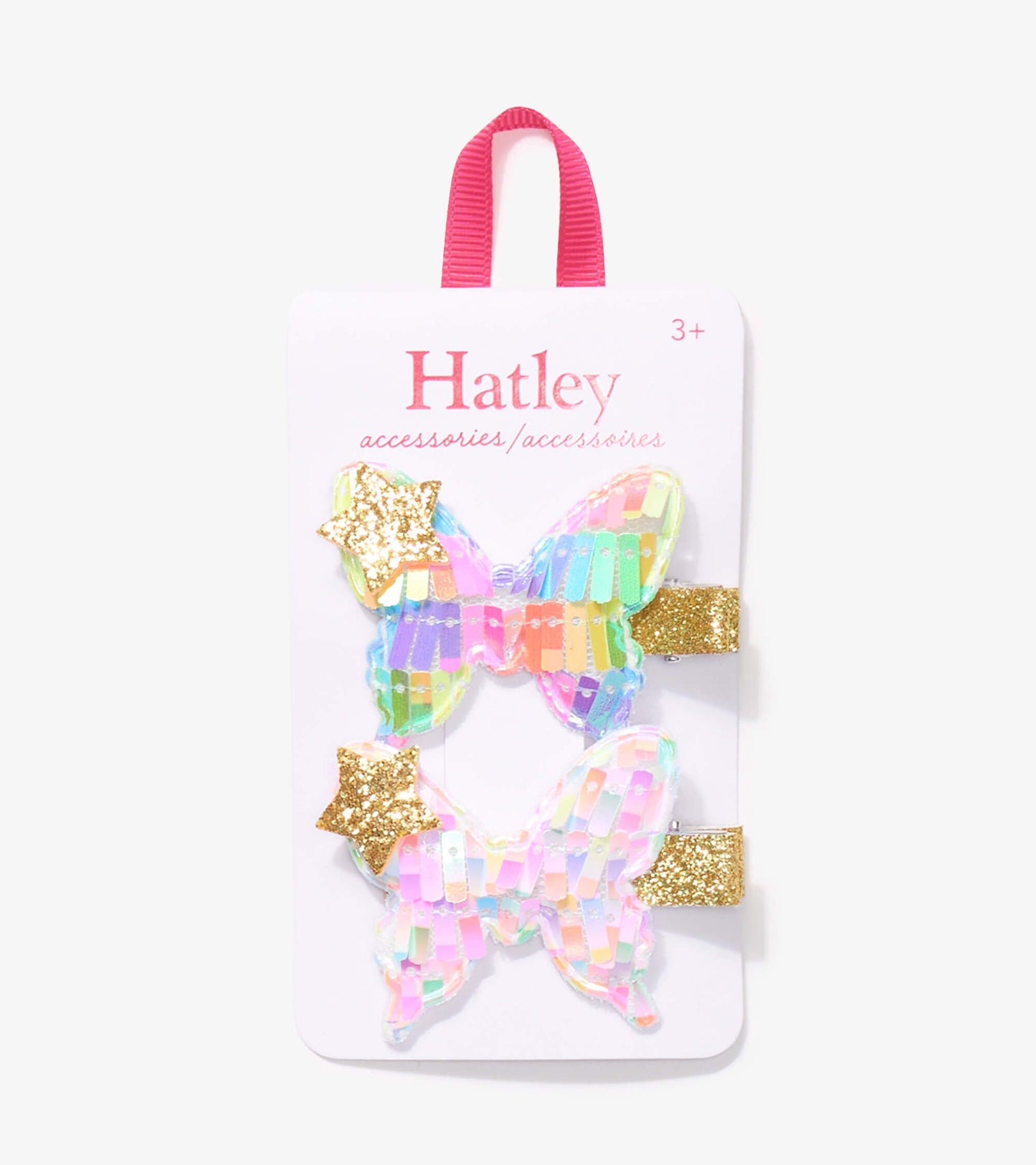 Hatley Schmetterling 2-Pack Haarclips mit goldenen Glitzerdetails-Mokkini Kindermode