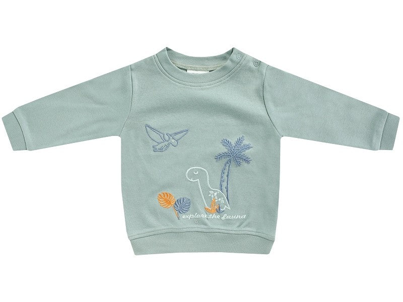 Jacky Sweatshirt mit Dino Landschaft-Mokkini Kindermode