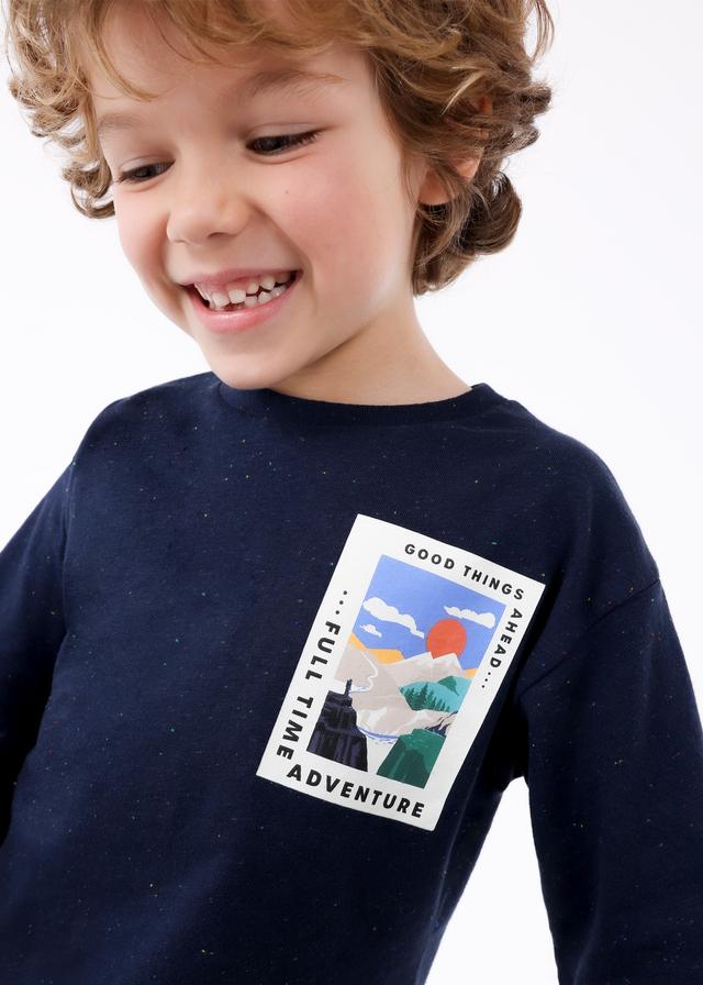 Mayoral T-Shirt Langarm mit Adventure Patch-Print-Mokkini Kindermode