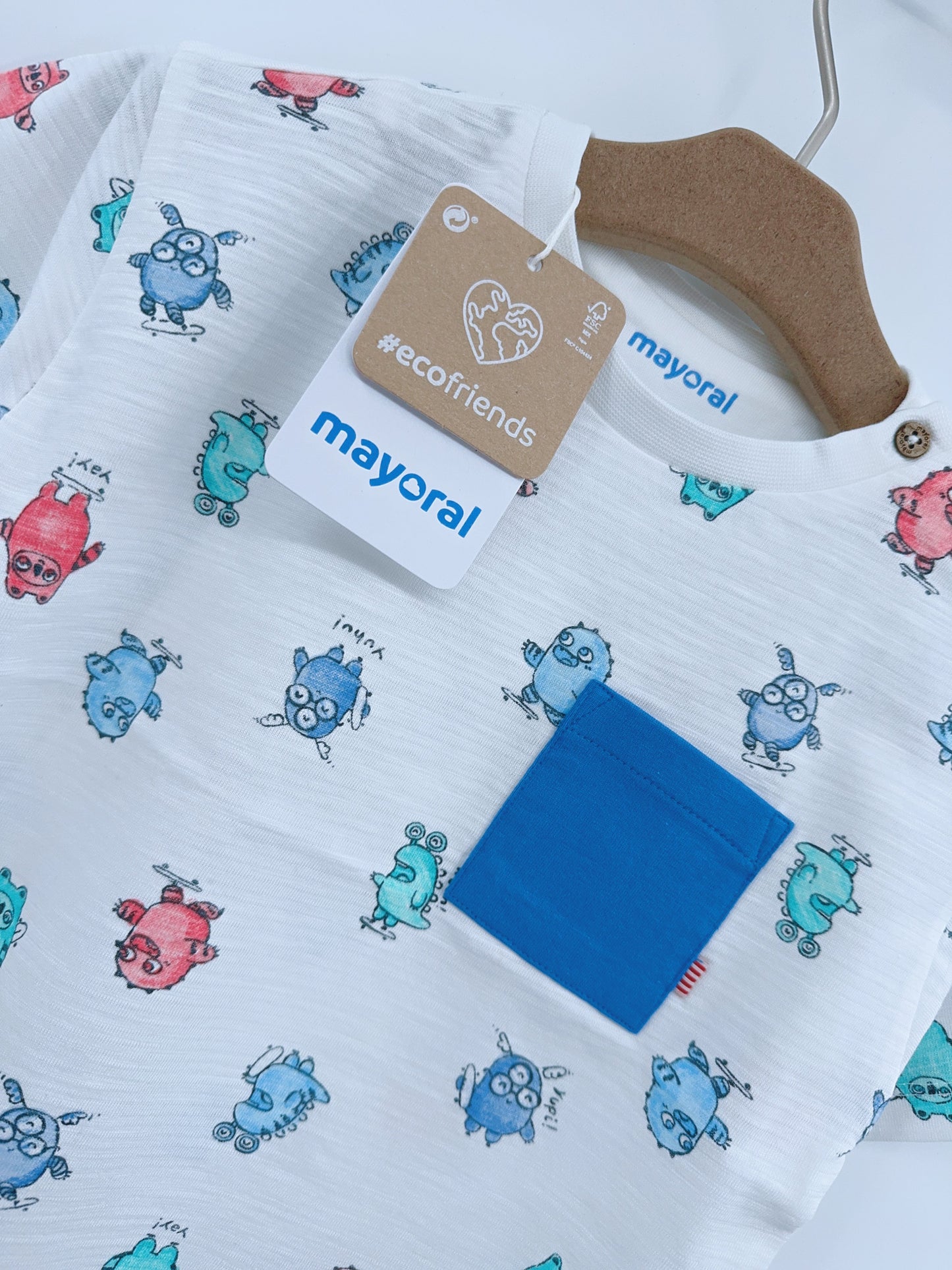 Mayoral T-Shirt mit Monster Alloverprint-Mokkini Kindermode