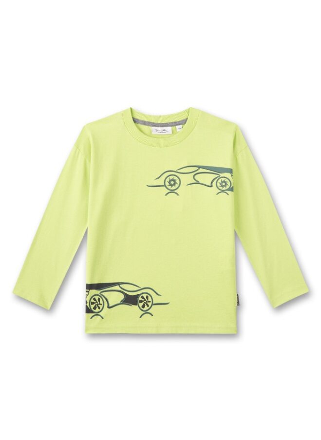 Sanetta T-Shirt Langarm mit Auto Print-Mokkini Kindermode