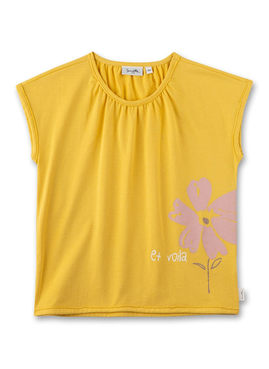 Sanetta T-Shirt mit Blumen-Motiv-Mokkini Kindermode